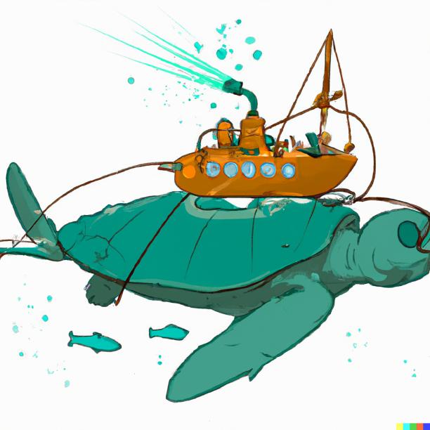 ai generate turtle submarine